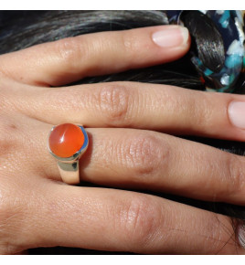 bague cornaline femme