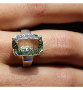 bague prasiolite femme