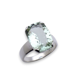 bague prasiolite femme