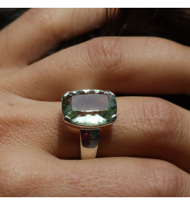 prasiolite bague