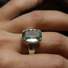 prasiolite bague