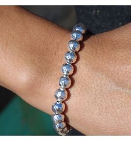 bracelet perles argent