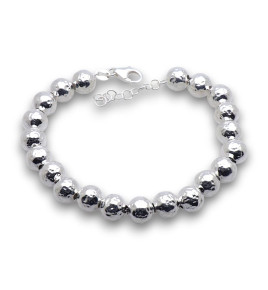 bracelet perles argent