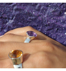 bague améthyste