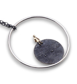 collier argent femme original