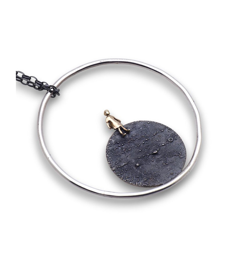 collier argent femme original