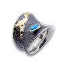 bague turquoise de création