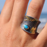bague turquoise de créateur