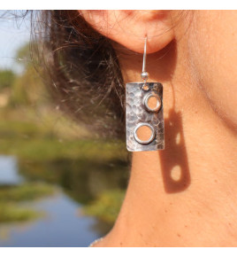 boucles d'oreilles argent femme