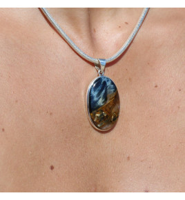 pendentif argent pietersite