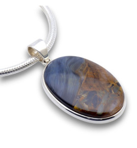 pendentif argent pietersite