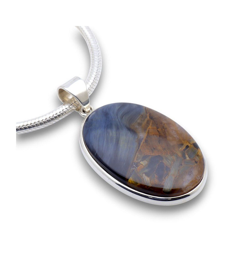 pendentif argent pietersite