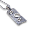 pendentif argent texturé homme