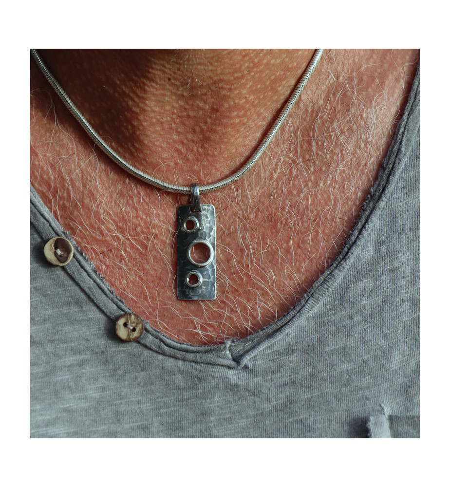 pendentif argent homme