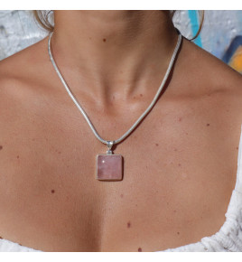 quartz rose pendentif