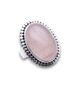 bague quartz rose