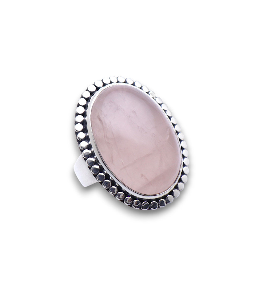 bague quartz rose