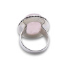 bague argent quartz rose