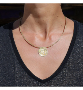 pendentif argent plaqué or