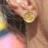 boucles d'oreilles puces argent plaqué or
