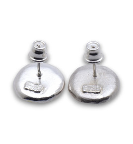 puces oreilles argent dorées et rondes