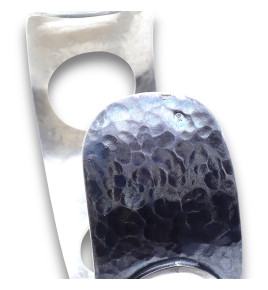 manchette argent vieilli femme