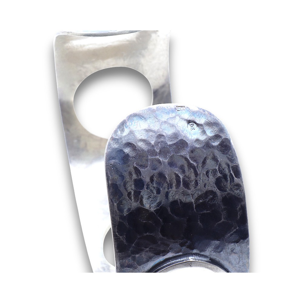 manchette argent vieilli femme