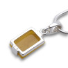 pendentif ambre argent