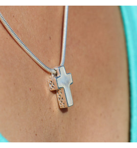 nacre blanche pendentif argent