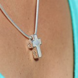 nacre blanche pendentif argent