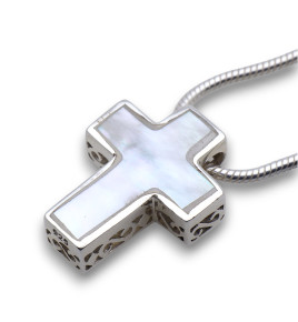 pendentif nacre blanche
