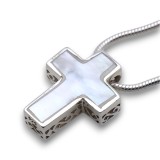 pendentif nacre blanche
