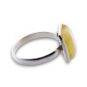 bague ambre et argent