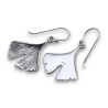 boucles d'oreilles ginkgo biloba
