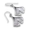 boucles d oreilles feuille ginkgo