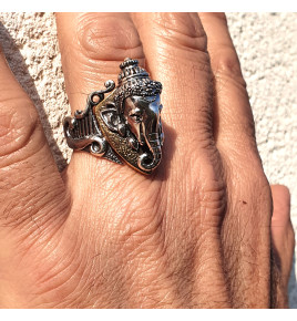 bague ganesh argent homme et femme