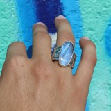 bague labradorite argent