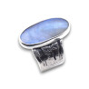 bague argent labradorite bleu