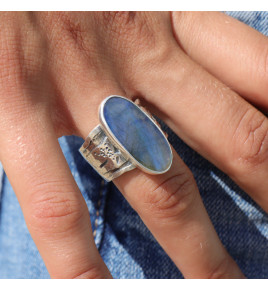 bague labradorite