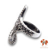 bague poulpe argent
