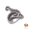 bague poulpe argent 925