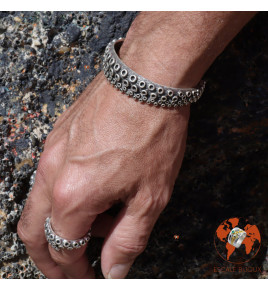 jonc argent poulpe ventouse