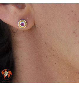boucles d oreilles rubis femme