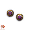 boucles d oreilles avec rubis