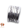 bague argent tressé