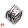 bague argent tressé femme