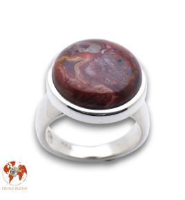 bague agate dentelle folle
