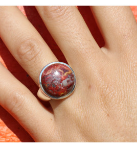 bague argent avec agate