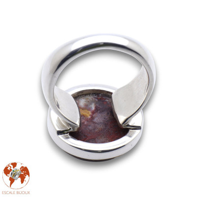 bague argent agate