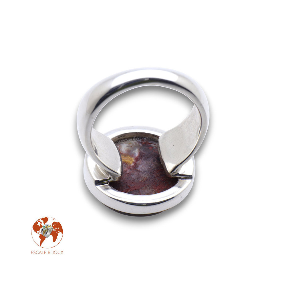bague argent agate
